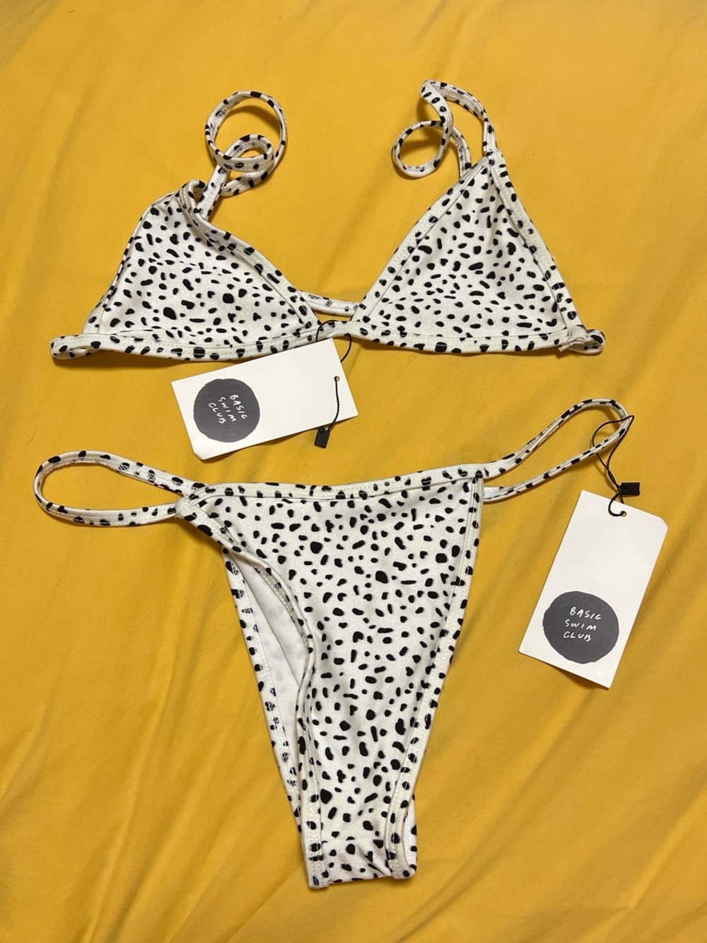 NWT  Polka Dot Triangle Bikini Set